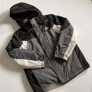 Gerry black & gray winter jacket with removable hood.  Boys size Medium